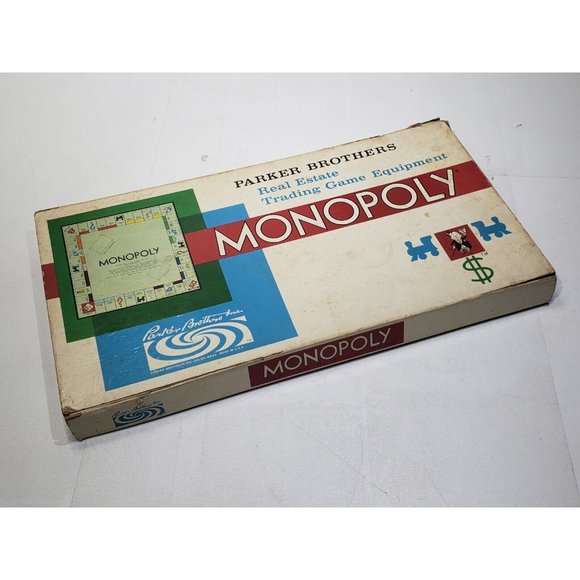 Vintage 1961 Monopoly Board Game by Parker Brothers  Classic Original Complete - Picture 1 of 12